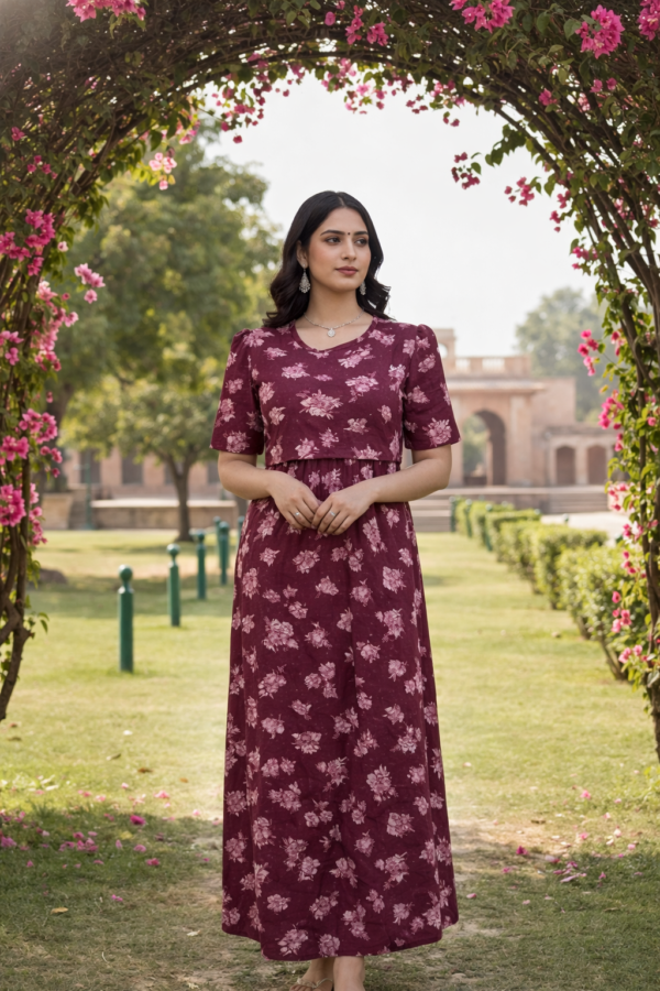 Graceful Beneath Bougainvillea Blooms - Feeding