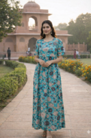 Serene stroll through a garden path