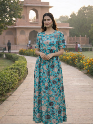 Serene stroll through a garden path