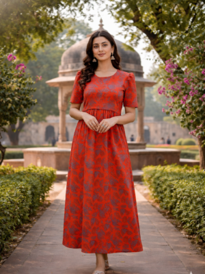 Graceful Elegance in Orange