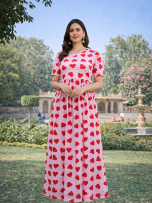 Baby Pink / Red Heart