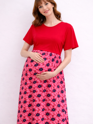 Red / Pink Floral - Dual Tone  Feeding