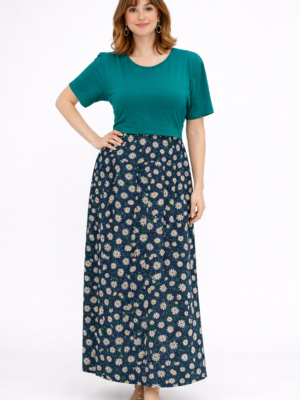 Green / Blue Floral - Dual Tone Feeding