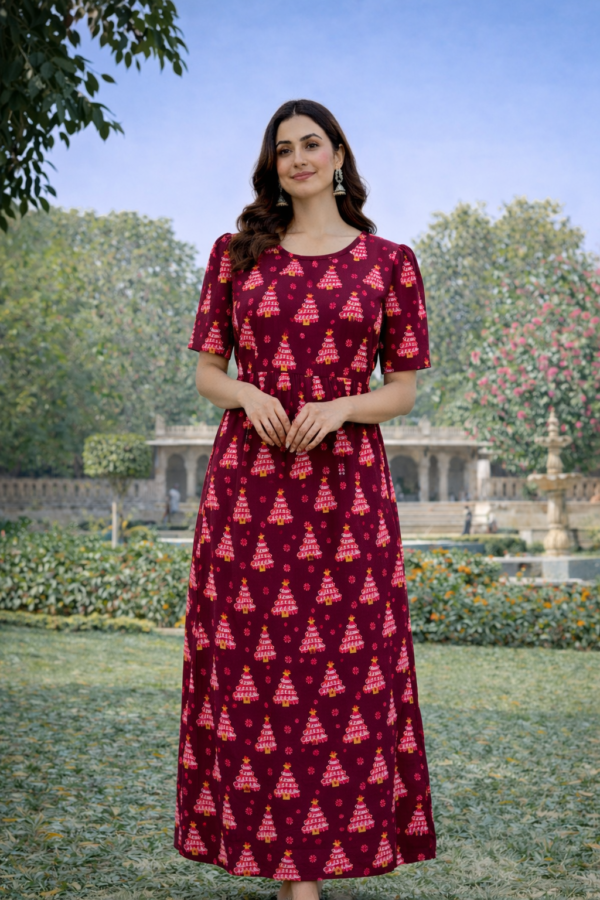 Christmas Tree - Maroon