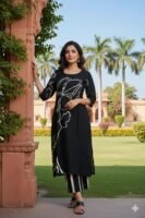 Royal Black with Palazzo