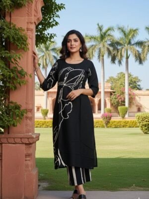 Royal Black with Palazzo
