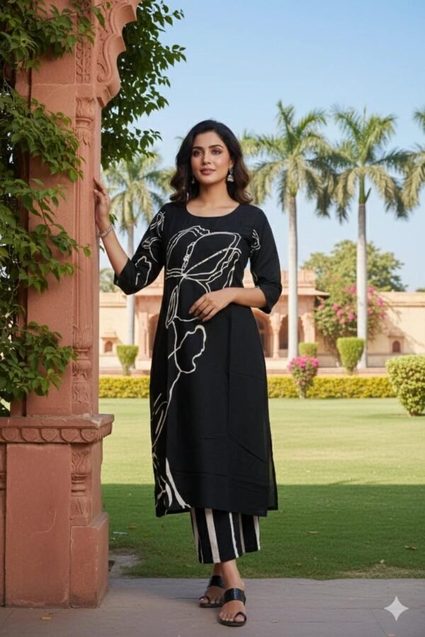 Royal Black with Palazzo