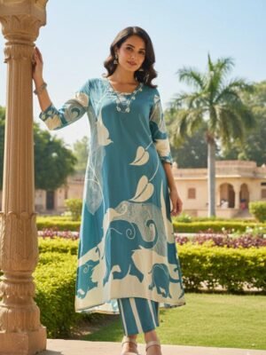 Peacock Blue - Jaipur Rayon
