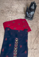 Navy Ruby Cotton Kurti Set