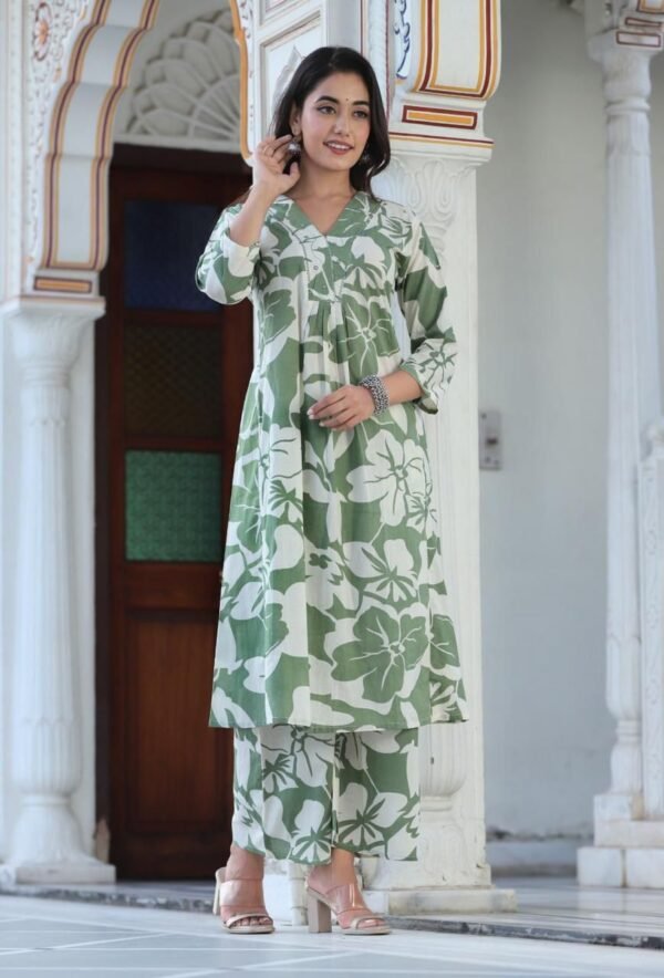 Ivory Leaf Harmony Kurti