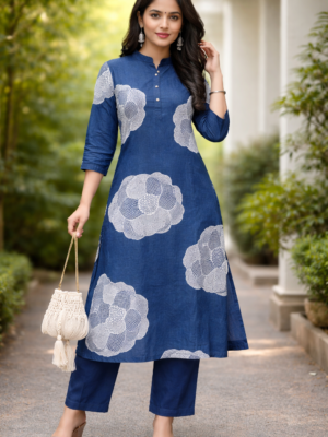 Thread Pattern - Navy Blue