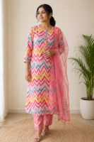 Wave Elegance Kurti Set