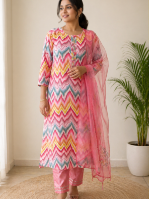 Wave Elegance Kurti Set