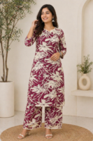 Berry Bloom Floral - Rayon Fabric