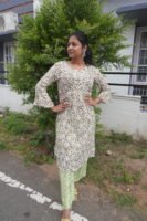 Meadow Charm Printed Kurti Set