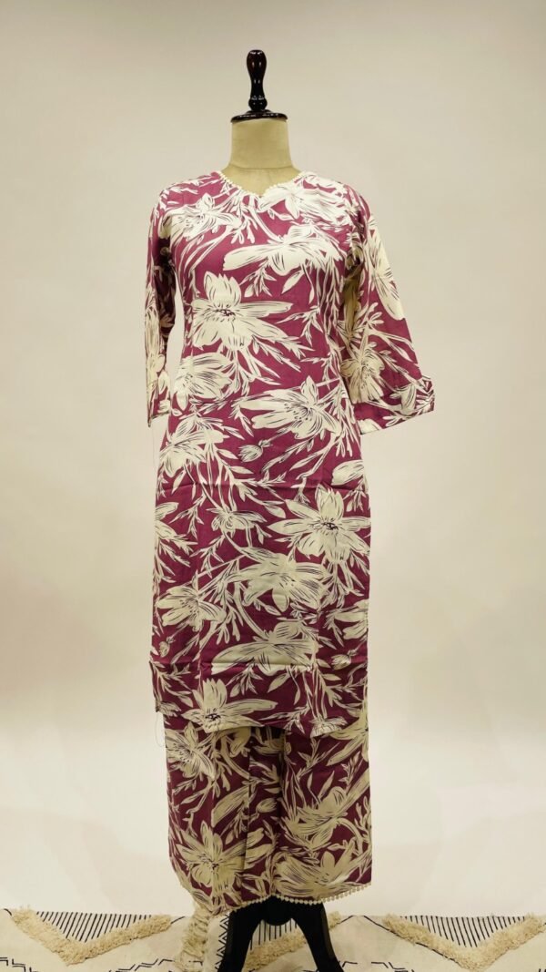 Berry Bloom Floral - Rayon Fabric