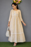 Pastel Breeze Embroidered Maxi Dress