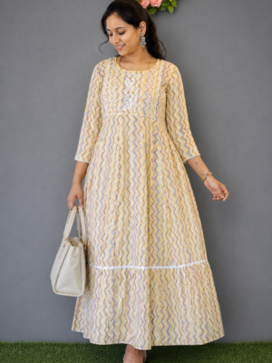 Pastel Breeze Embroidered Maxi Dress